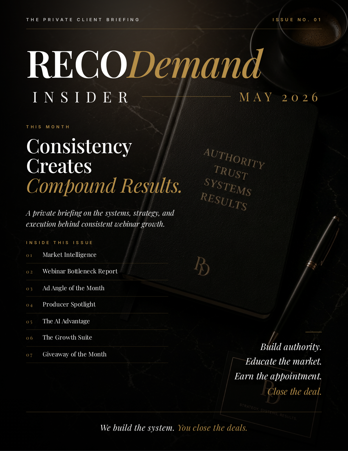 RECODemand Insider May 2026 cover: Consistency Creates Compound Results